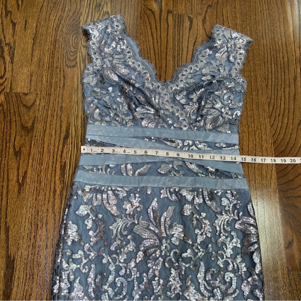 Tadashi Shoji Sequin Knee Length Sheath Dress - Picture 9 of 11
